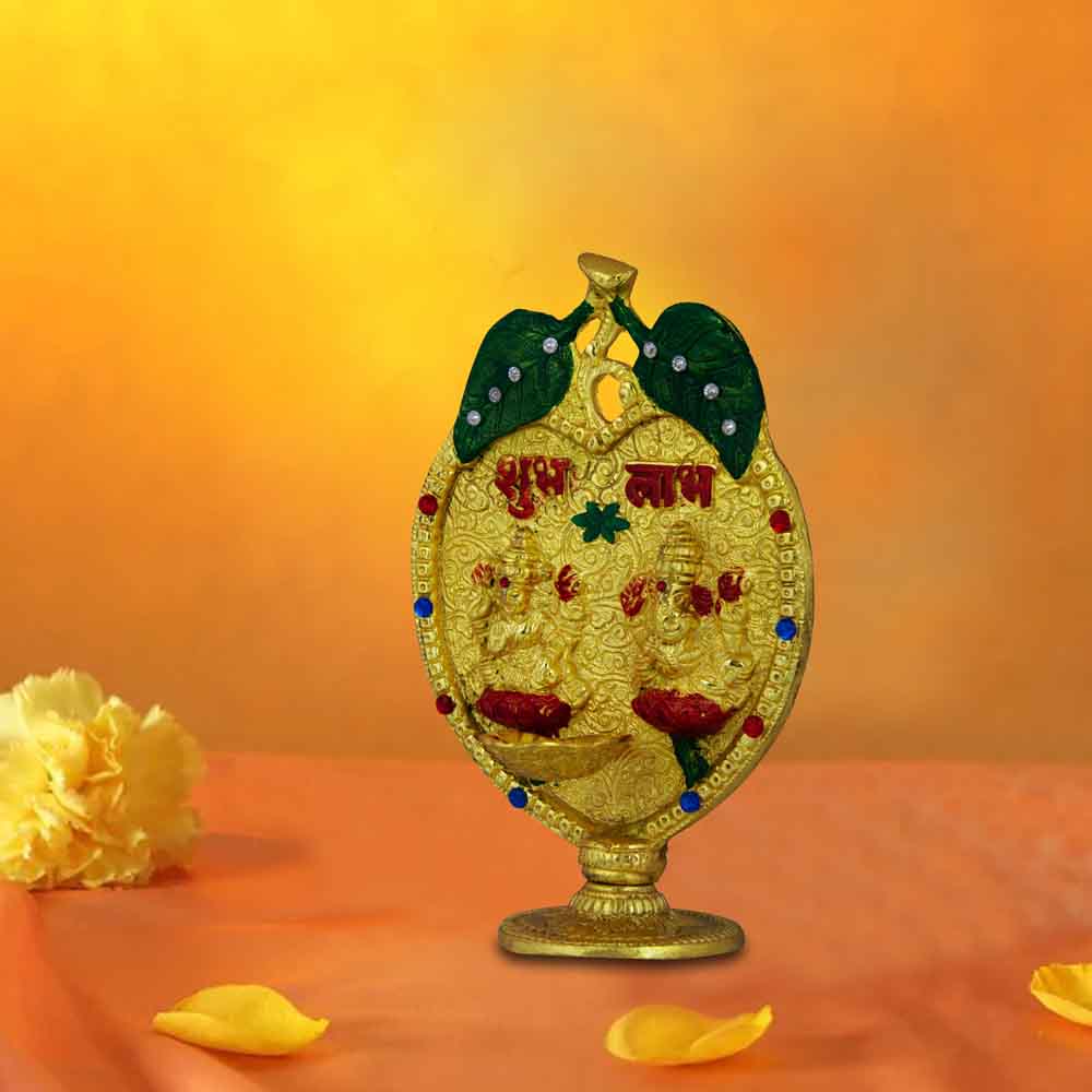 Laxmi Ganesh Showpiece With Diya